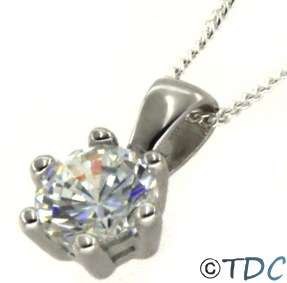 Sterling Silver Classic CZ Pendant