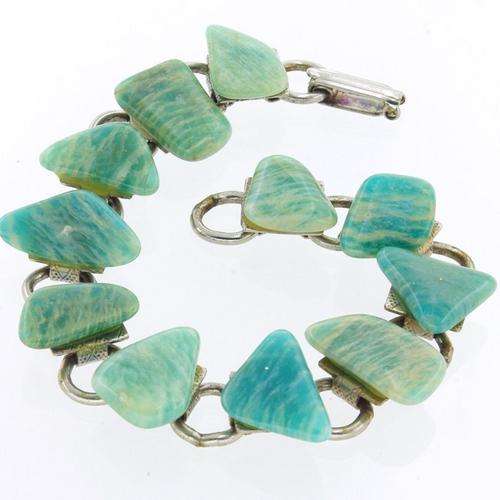 Vintage Green Stone Bracelet