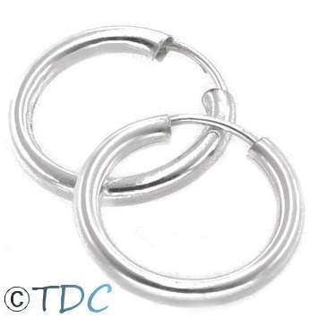 Sterling Silver 18mm Gypsy Earrings