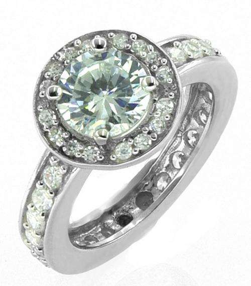 Sterling Silver Engagement Ring Size L