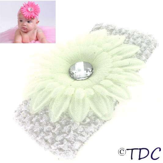 Flower Baby Headband (White)