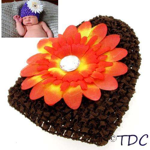 SPECIAL PRICE! Flower Baby Hat (Brown)