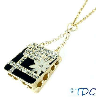 Crystal Handbag Necklace