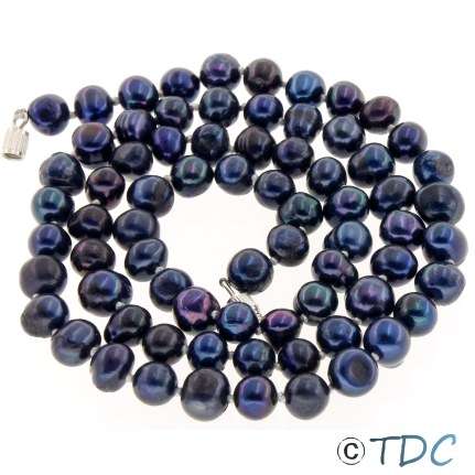 Freshwater Black Pearl 50cm Necklace