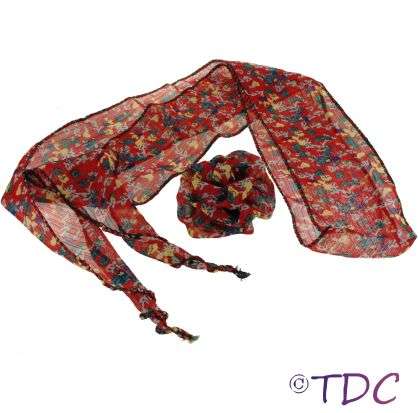 3-in-1 Scarf -- Neck, Head or Belt with Matching Clip **Have a Look**