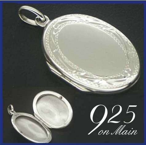Sterling Silver Oval Locket