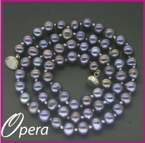 AAA+ Black Cultured Feshwater Pearl 50cm Necklace