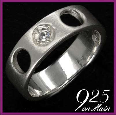 SOLID Sterling Silver Sandblasted-Finish Ring