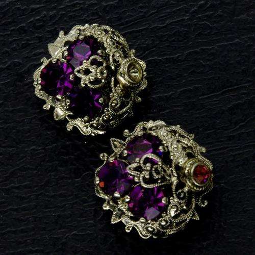 Vintage Crystal Clip-On Earrings