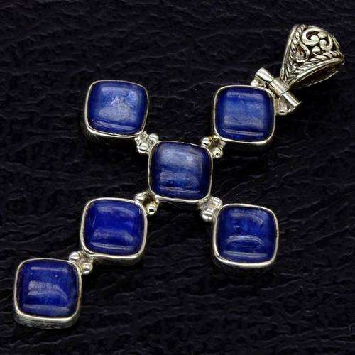 SOLID Sterling Silver Kyanite Pendant -- STUNNING!