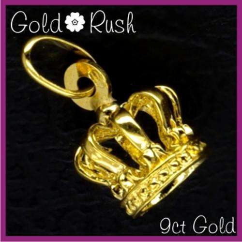 9ct Gold Crown Charm
