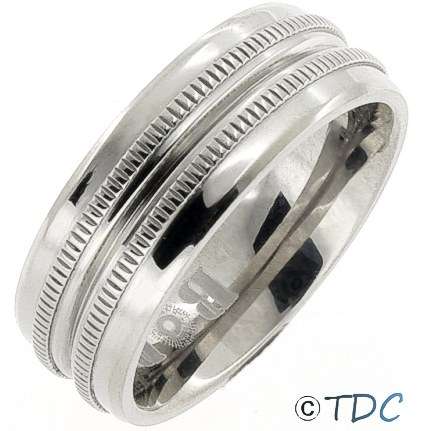 Stylish SOLID TITANIUM Gents Ring Sizes 8 to 14 in stock