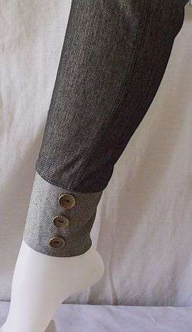 Denim Look Leggings with Button Detail
