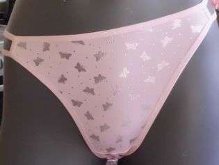 PINK & SILVER  G STRING  SMALL