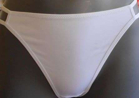 WHITE  G STRING  L
