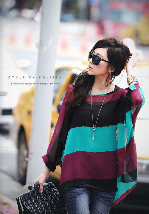 chiffon bat shirt