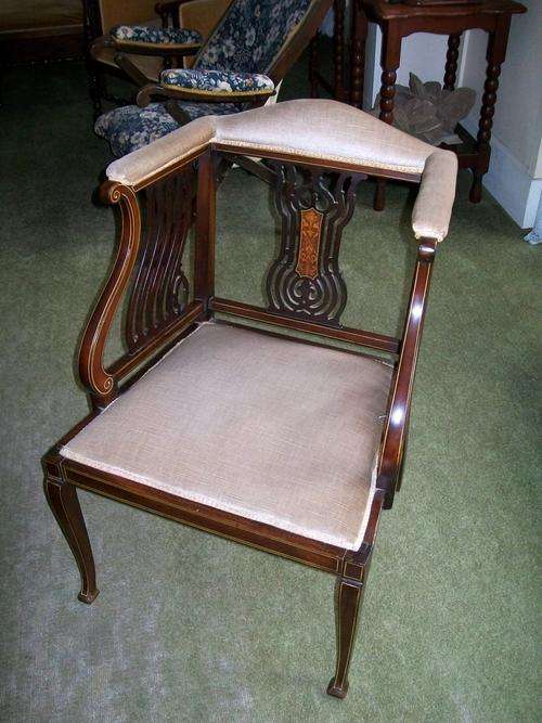 Edwardian Sheraton Revival Chair