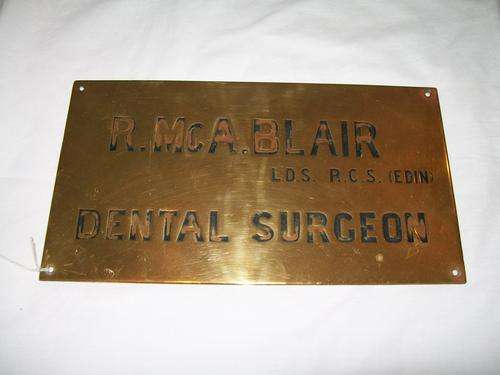 Stunning Brass Name Plate