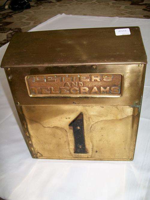 Brass Letter & Telegram Box