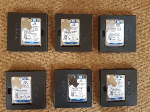 6 X Brand New 1TB WD Blue Notebook Sata Harddrives Bulk
