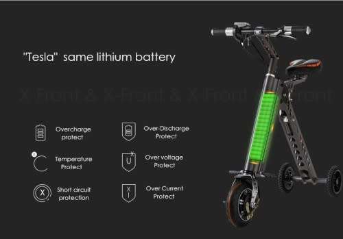 Three Wheel Electric Scooter. 1 Hour Range. Foldable. Demo Model