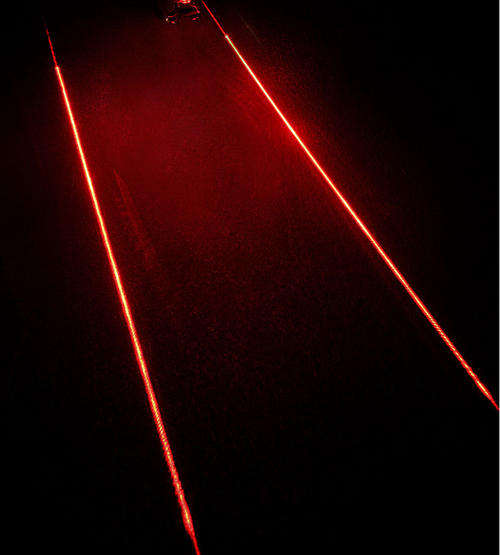Laser tail light
