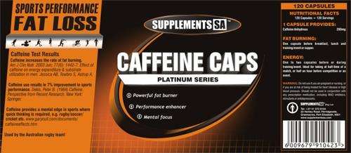 Supplements SA Caffeine Caps (120 CAPS)