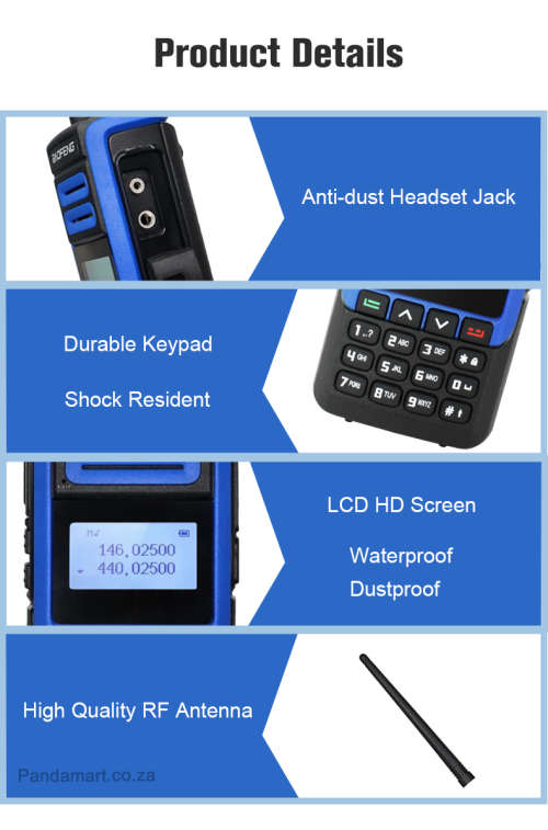 BAOFENG Two-Way Radios Walkie Talkie  H7 New 2020 Edition Durable UHFVHF 10W 128 Chanels