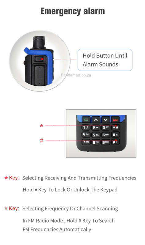 BAOFENG Two-Way Radios Walkie Talkie  H7 New 2020 Edition Durable UHFVHF 10W 128 Chanels