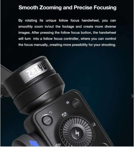 Zhiyun Smooth 4 (SMA04) 3-axis smartphone gimbal stabilizer