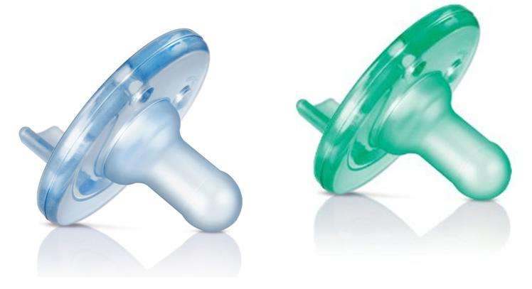 Philips AVENT Soothie Pacifier, 2-pack, GreenBlue, 0-3 Months