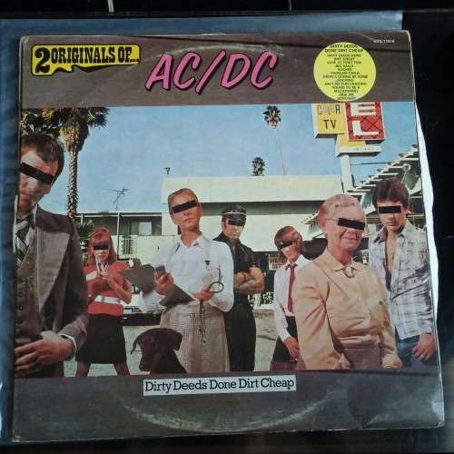 AC/DC Double Album : Dirty Deeds Done Dirt Cheap / High Voltage LP