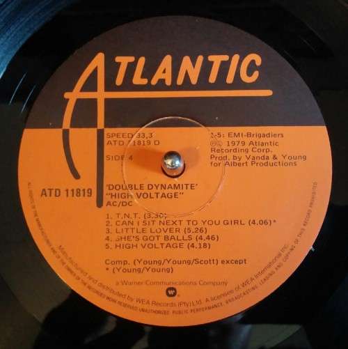 AC/DC Double Album : Dirty Deeds Done Dirt Cheap / High Voltage LP