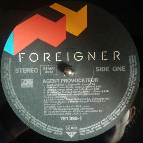 Foreigner - Agent Provocateur LP