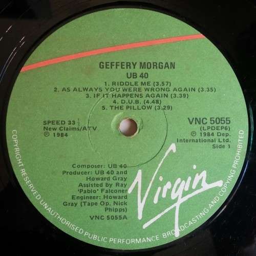 UB40 - Geffery Morgan LP