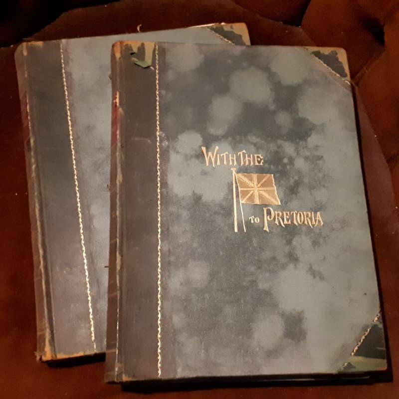 With the Flag to Pretoria Vol. 1&2 + Newspaper from 1900 (Daily Express April 24, 1900)
