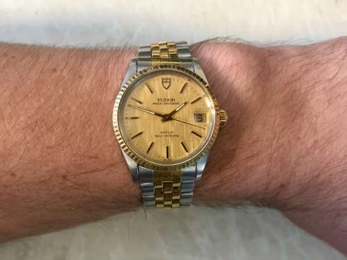 Tudor Prince OysterDate Two-Tone with Fluted Gold Bezel