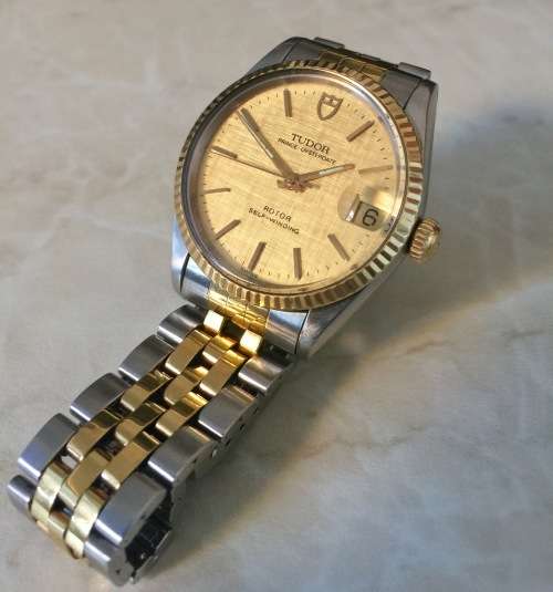 Tudor Prince OysterDate Two-Tone with Fluted Gold Bezel