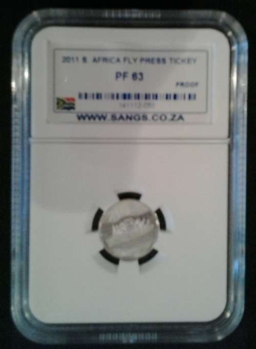 2011 2.5 CENT FLY PRESS SANGS GRADED PF 63