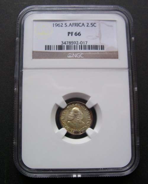 1962 2 1/2 CENT NGC GRADED PF 66 CLOSING 21H00