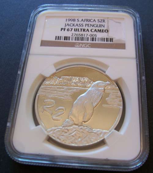 1998 SILVER R2 JACKASS PENGUIN NGC GRADED PF 67 UC