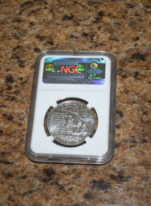 2013 SILVER PROOF  R1 MANDELA MQHEKEZWENI  NGC GRADED MS 69 ONLY 81 IN THIS GRADE