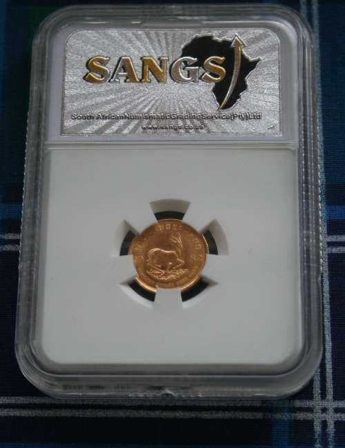 1982 GOLD 1/10TH COIN SANGS GRADED MS 62