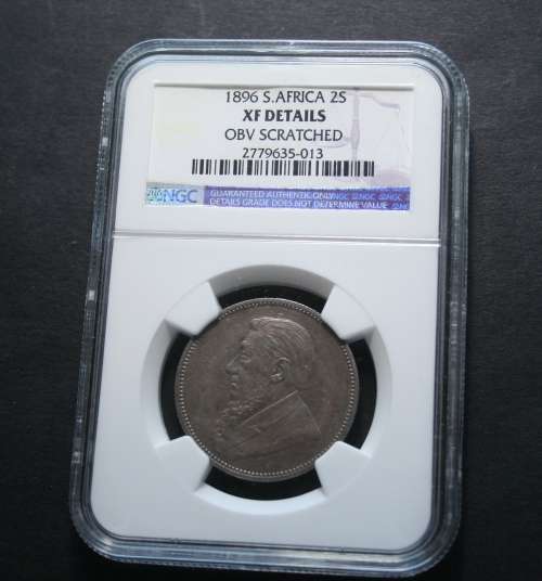 1896 2 SHILLING NGC GRADED XF DETAIL