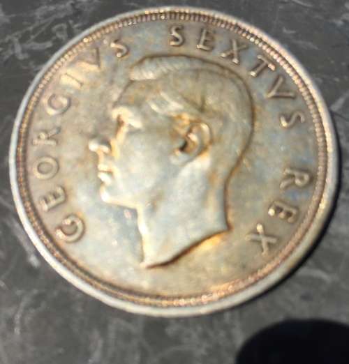 1948 5 SHILLING 80% SILVER AS PER IMAGE