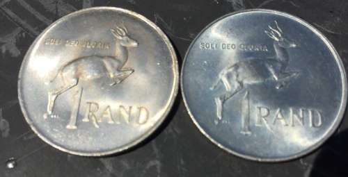 1966 SILVER R1 COINS ENG and AFR VERSIONS BOTH FOR ONE BID SEE BUY NOW AUCTION