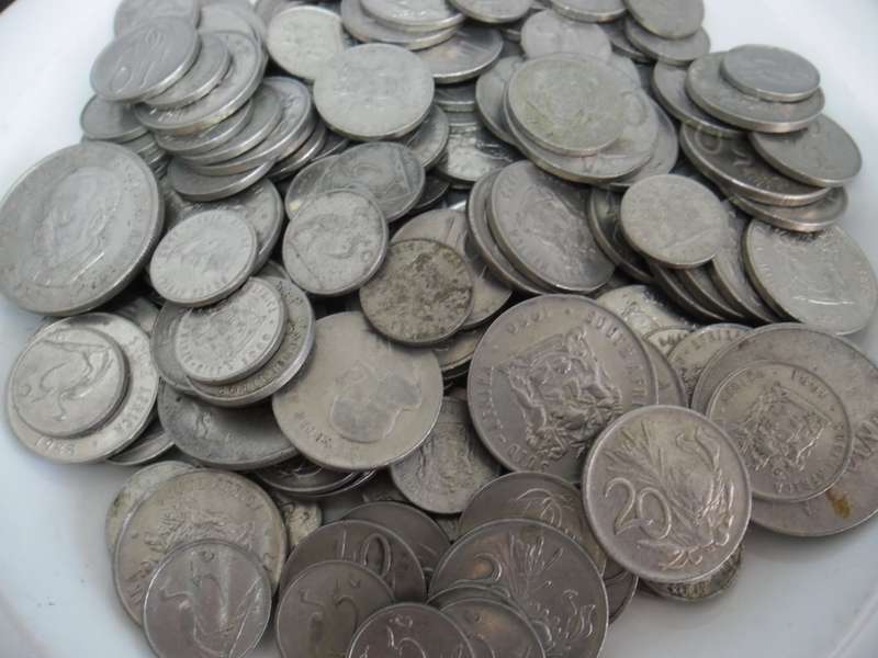 SA NICKEL COINS MIXED YEARS 1 KG