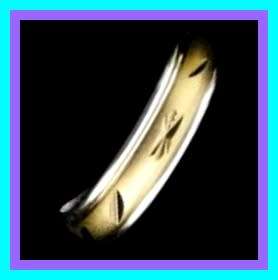 Two toned worry spinner ring