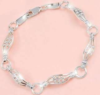 Wonderful 7 inch sterling silver bracelet