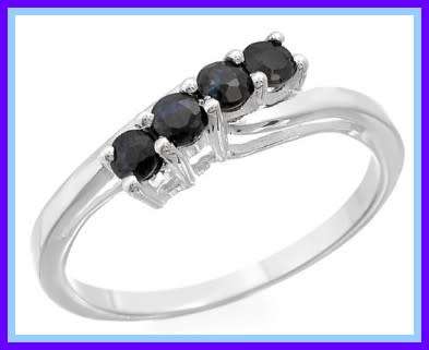 Sterling silver with sapphires